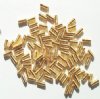 100 7mm Gold Plated Metal Coil Beads